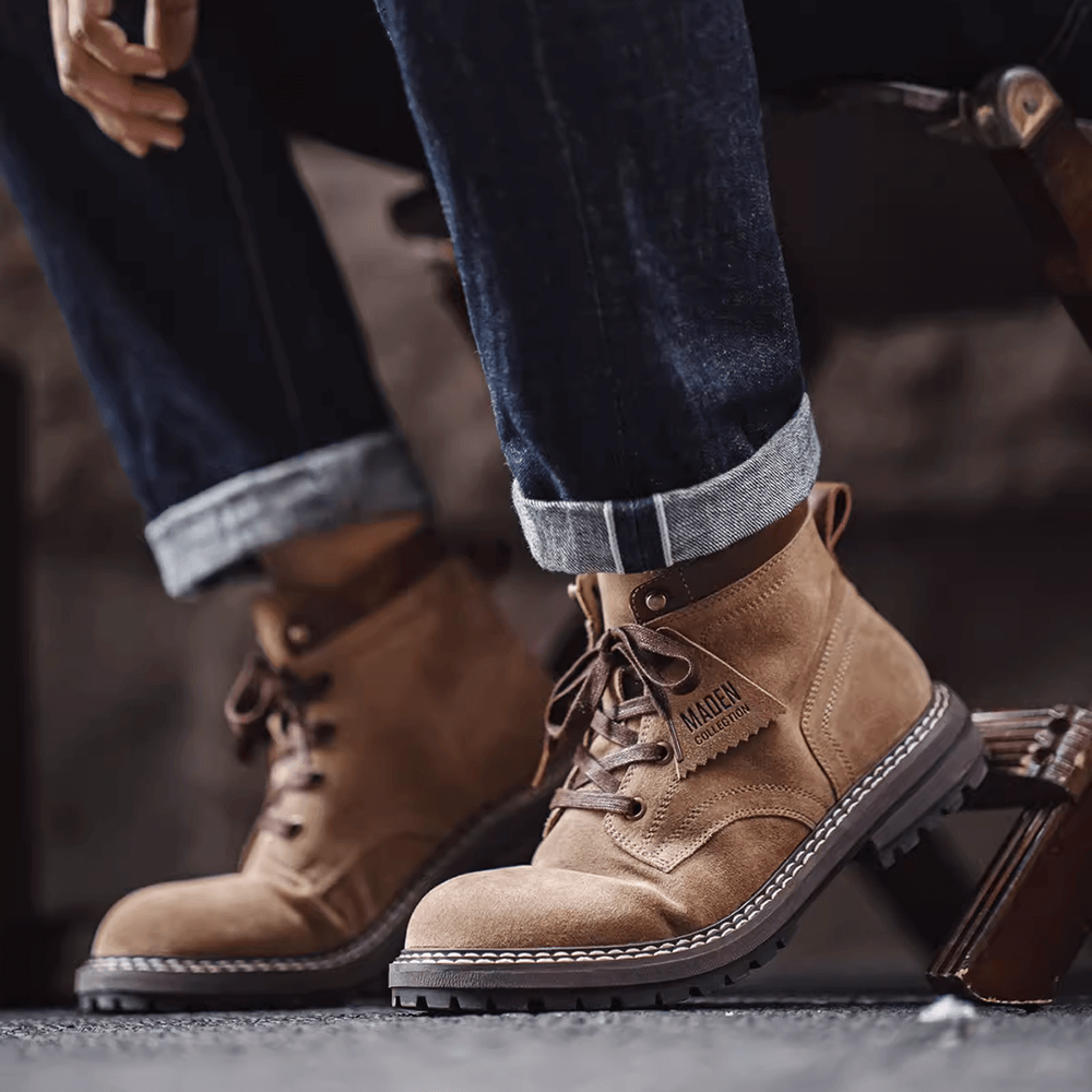 Brown Suede Adventure Boots